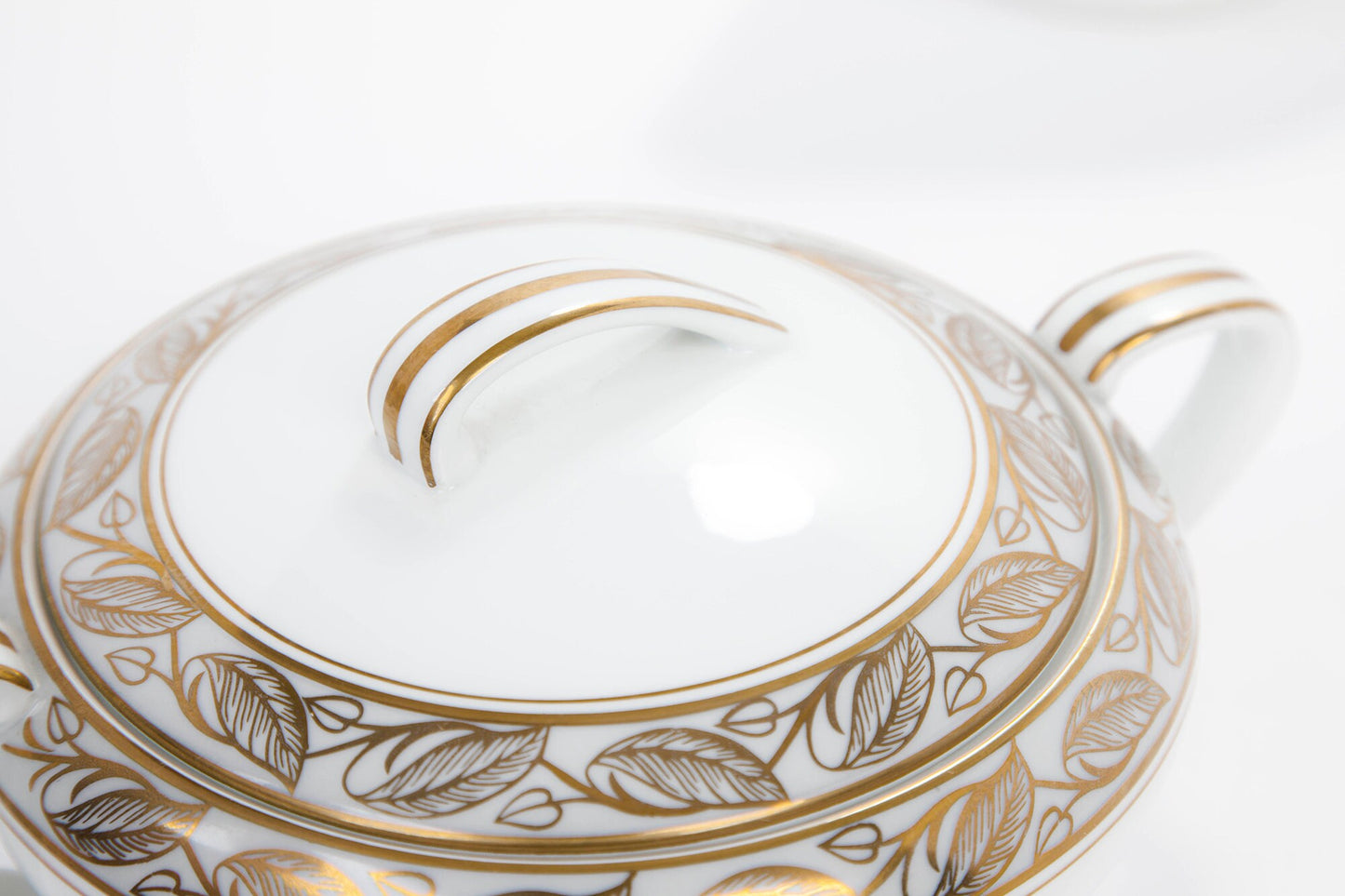 Vintage Mid Century Modern Noritake Greta China Sugar Bowl and Creamer