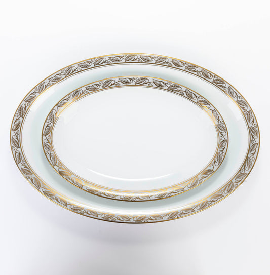 Vintage Mid Century Modern Noritake Greta China Oval Serving Platters