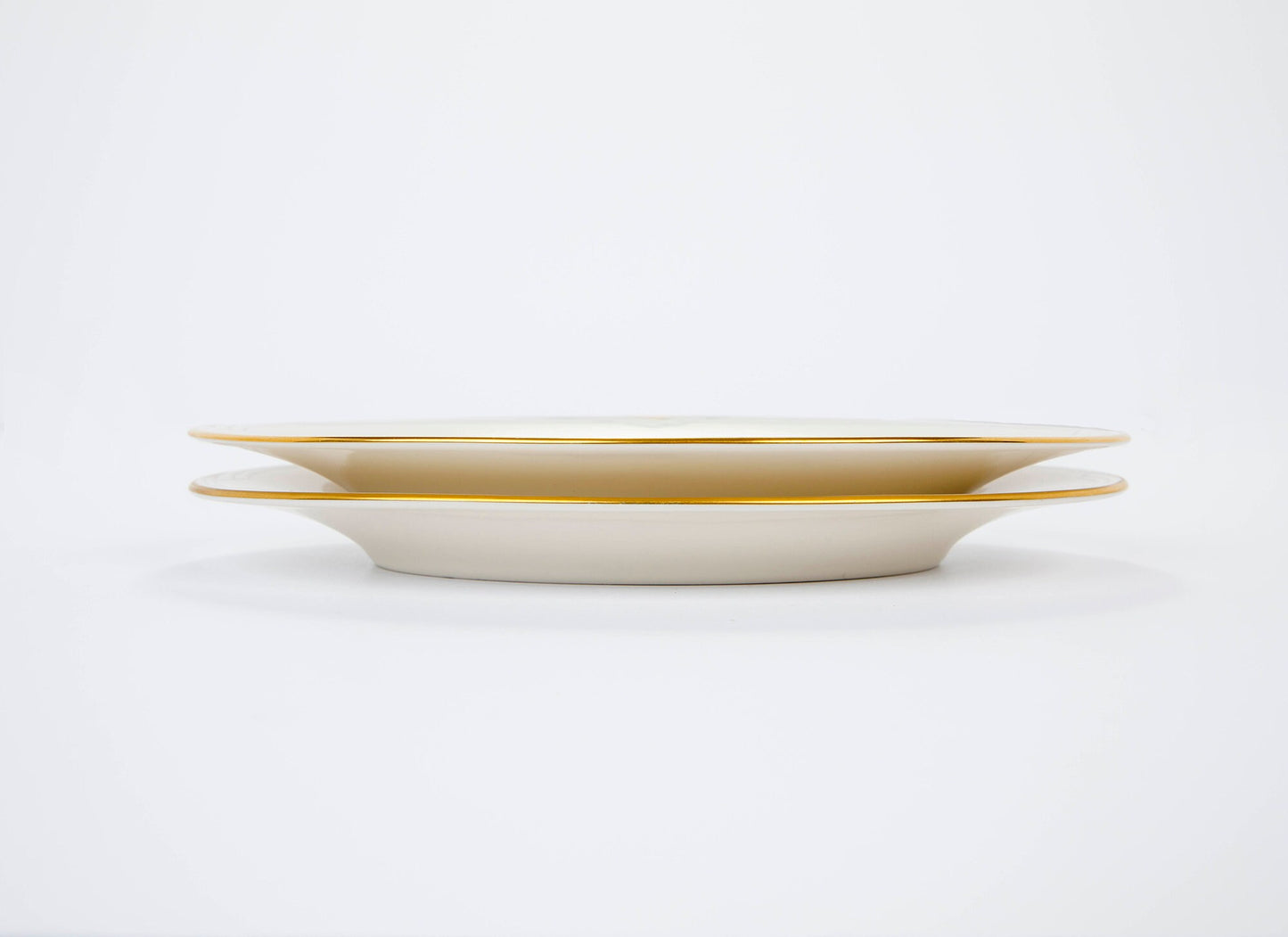 Vintage Mid Century Modern Noritake Golden Cove China Relish/Butter Trays (Set of 2)