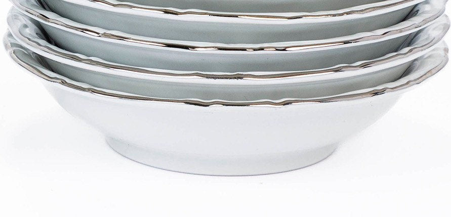 Vintage Johann Haviland Blue Garland (Bavaria Stamp) Fruit/Dessert Bowl. Set of 4.
