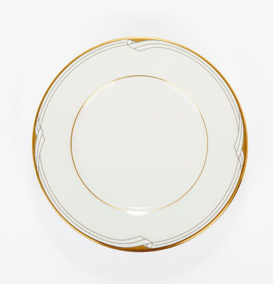 Vintage Mid Century Modern Noritake Golden Cove Salad Plates (Set of 4)