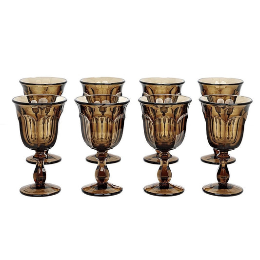 Vintage Noritake Provincial Wine Glasses in Brown (Set of 4)