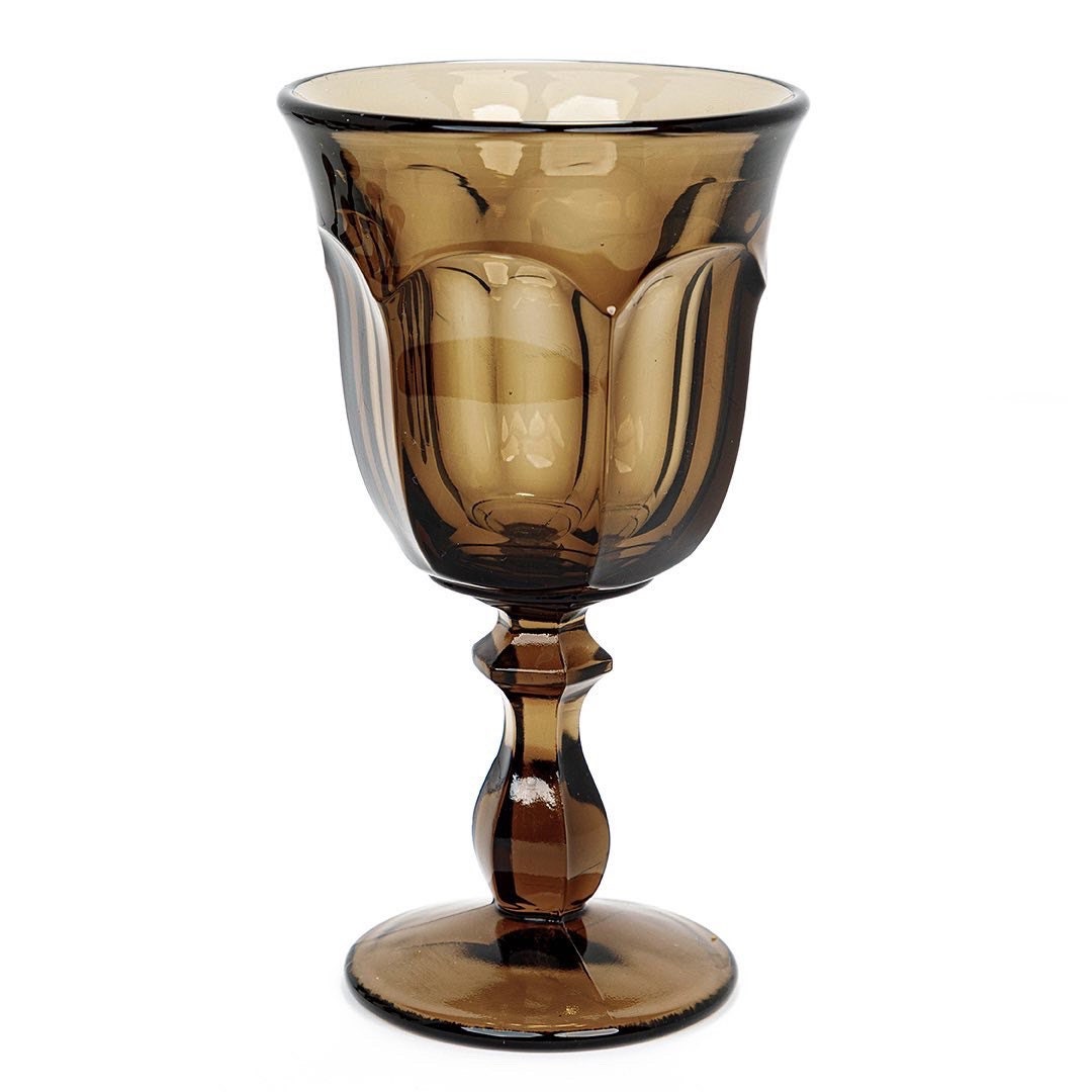Vintage Noritake Provincial Wine Glasses in Brown (Set of 4)