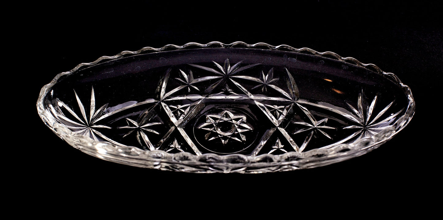 Vintage Anchor Hocking Prescut Relish Dish