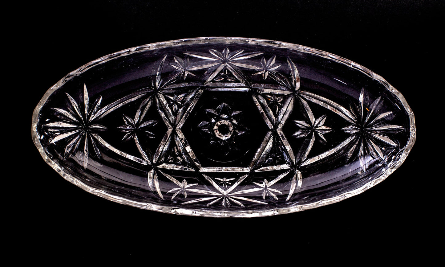 Vintage Anchor Hocking Prescut Relish Dish