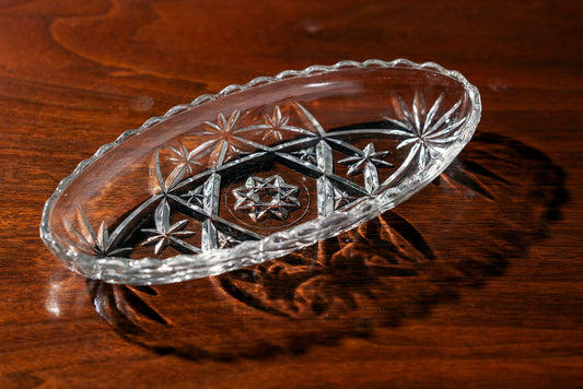 Vintage Anchor Hocking Prescut Relish Dish