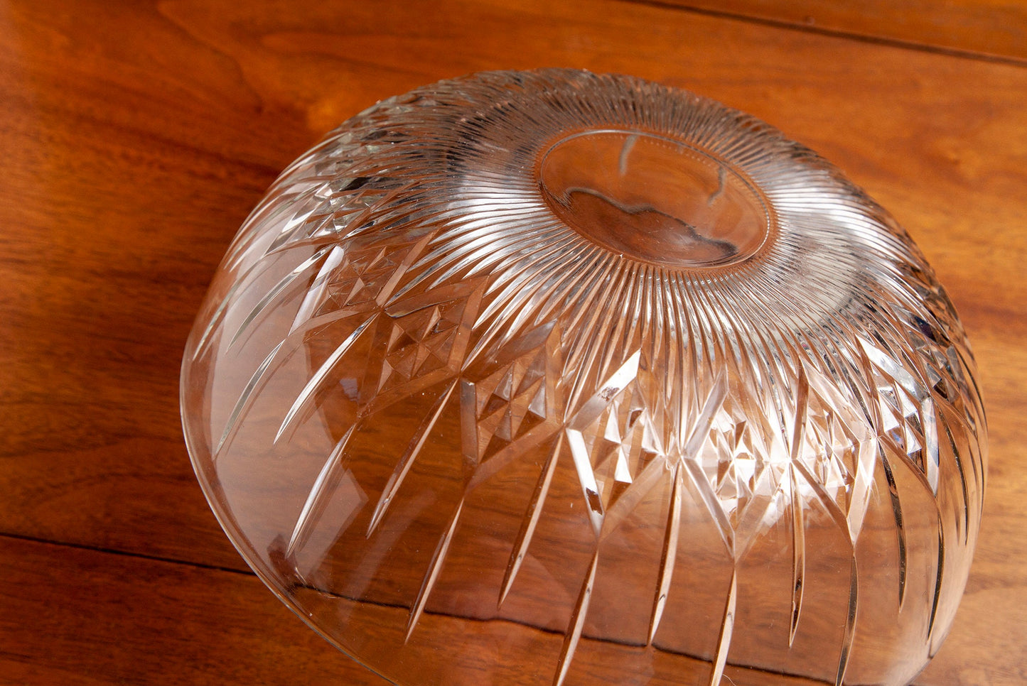 Vintage Anchor Hocking Canfield Clear Glass Serving Bowl
