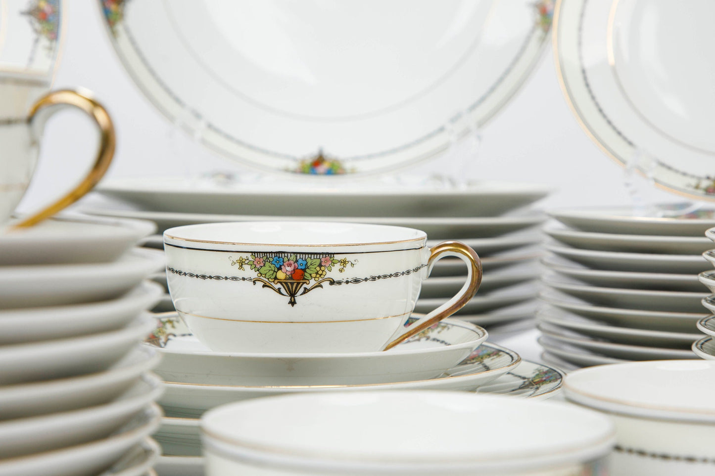 Antique Noritake Gotham (Gold) China Set Circa 1921